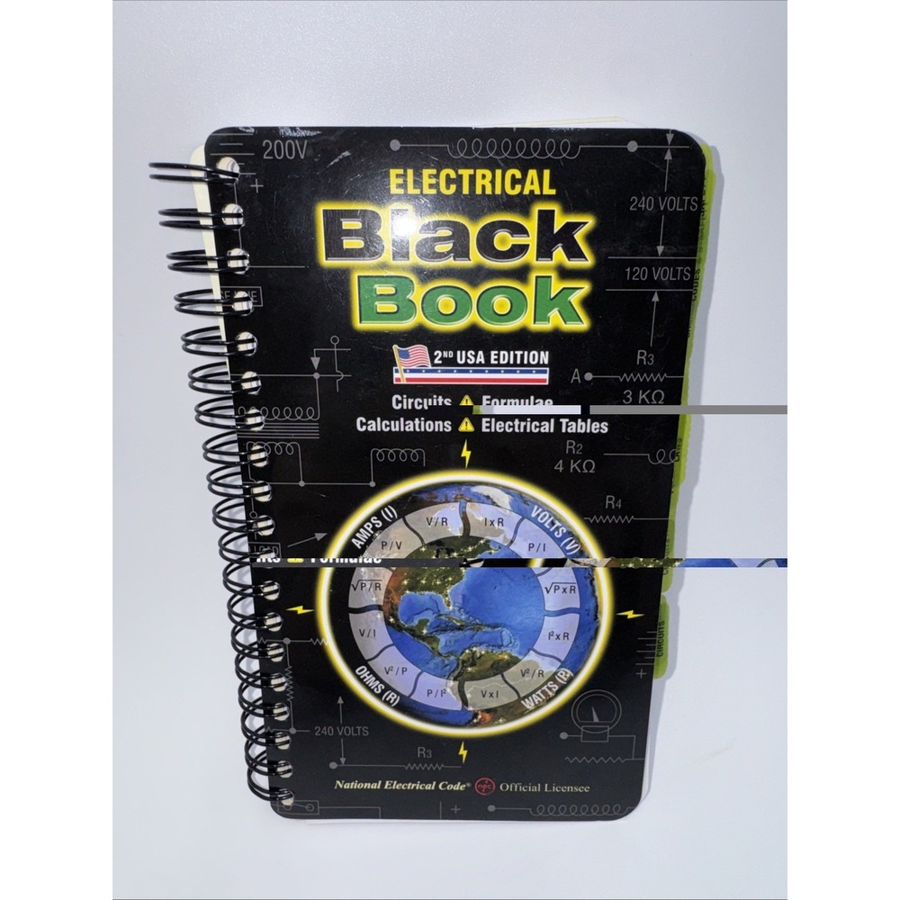 ENGINEERS BLACK BOOK ELECTRICAL HANDBOOK 2nd EDITION - Used Includes Extra Tabs
